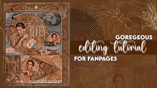 GOREGEOUS EDITING TUTORIAL FOR FANPAGES✨🔥 [upl. by Sirama112]