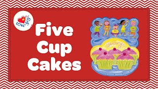 5 Cup Cakes in the Bakers Shop With Lyrics 😄 Kids Song Lyrics [upl. by Menard795]