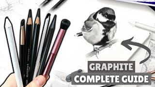 HOW to USE GRAPHITE PENCILS  COMPLETE GUIDE for BEGINNERS [upl. by Littlejohn]