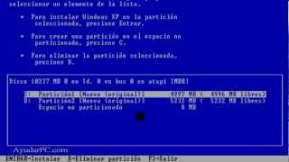 Instalar Windows XP paso a paso desde cero [upl. by Liryc]