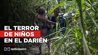 Niños dibujan la crudeza que viven al atravesar la peligrosa selva del Darién [upl. by Eldridge492]