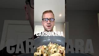 Easy Carbonara carbonara recipe dinner food yummy bacon tricolor fusilli pasta easycooking [upl. by Htebharas]