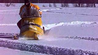 1968 Skidoo Olympique 250 in deep snow 1 [upl. by Audry]