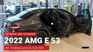 2022 amg e 53 4matic sedan Exterior Interior Exhaust Sound  4K [upl. by Eseuqram]