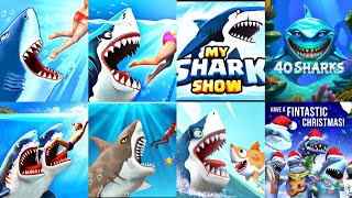 ALL SHARK GAME THROUGH THE YEARS 2023 All Hungry Sharks [upl. by Thom]