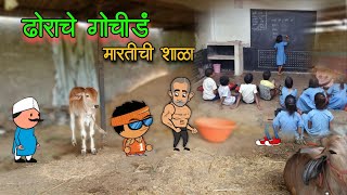 ढोराचे गोचीडं  मारतीची शाळा  😂😂  vidarbhachi comedy [upl. by Sedruol]