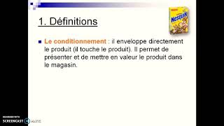 Le conditionnement et lemballage [upl. by Ena]