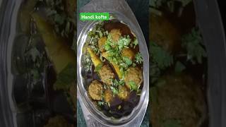 Handi kofte aloo  delicious taste 😋 do try trending food cooking recipe mutton muttonkeema [upl. by Ekul]