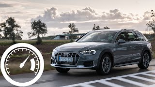 Audi A4 allroad quattro 45 TFSI 2020 acceleration 060 mph 0100 kmh top max speed  1001cars [upl. by Adnalram]