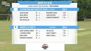 Whimple CC 2nd XI v Alphington and Countess Wear CC 2nd XI [upl. by Collins321]