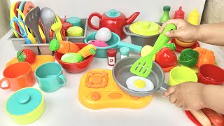 Unboxing Miniature Plastic Full Kitchen Set Collection  Toy Cooking Game  Kitchen Set Toy  Review [upl. by Ajar]