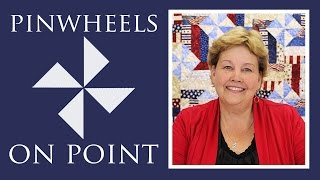 Make a Pinwheels On Point with Fence Rail Quilt with Jenny Doan of Missouri Star Video Tutorial [upl. by Ryter]