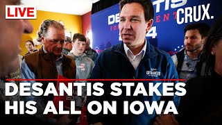 Ron DeSantis Throws Himself Into Iowa Campaign As Scandals Squabbles amp Resignations Rock The Boat [upl. by Lanevuj]