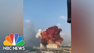 Massive Explosion In Lebanon Kills Dozens Injures Thousands  NBC Nightly News [upl. by Nylinej8]