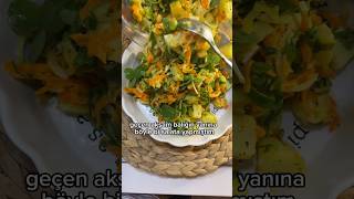 balık yanına çok güzel gitti tek başına da güzel bir salata 😋 semizotu patatessalatası salata [upl. by Aitsirt60]