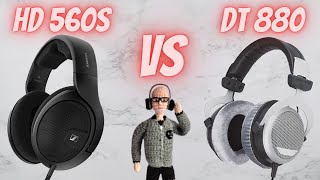 SENNHEISER HD 560S VS BEYER DYNAMIC 880  COMPARACIÓN CON MEDICIONES [upl. by Arrahs]