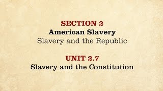 MOOC  Slavery and the Constitution  The Civil War and Reconstruction 18501861  127 [upl. by Led637]