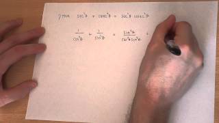 Trigonometry  proving trig identities [upl. by Aihsyla456]