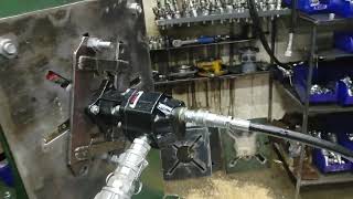 ГТС Испытания на стенде гидронасоса Binotto Testing hydraulic pumps 111147 [upl. by Nauqit136]