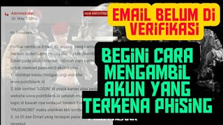 Email Belum Di Verifikasi Begini Cara mengembalikan akun PB Zepetto Terkena Phising [upl. by Idnil]