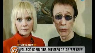 Visión Siete Murió Robin Gibb el cantante de los Bee Gees [upl. by Trinidad731]