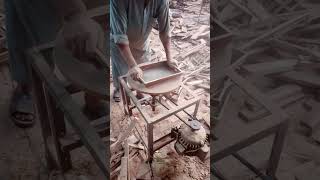 Sanding Wooden Serving Tray on Custom Made Machine  Manufacturing Movements shorts [upl. by Ahsak669]