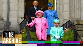 Queen Elizabeth II Hosts Garden Party at Holyrood Palace 1990  Royal History [upl. by Gnart]