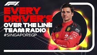 Every Drivers Radio At The End Of Their Race  2023 Singapore Grand Prix [upl. by Ezechiel734]