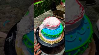 Beautiful design Matka cake kaise banaye 🏓🙏ytshort travelvlog cakedesign youtubevideo punjabi [upl. by Cirad]