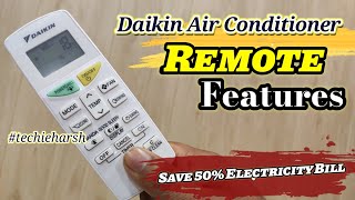 Daikin AC Remote Control  how to use daikin ac remote  daikin air conditioner  Daikin AC 2022 [upl. by Ilse]