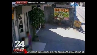 24 Oras Exclusive Magpinsang bata na nagnakaw umano sa laundry shop binugbog ng mayari [upl. by Leelah]