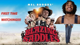 First Time Watching Blazing Saddles  Movie Reaction  A spellbinding caper of satirical GENIUS [upl. by Eitten]