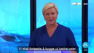 Partilederdebatt NRK 8917  Siv Jensen [upl. by Barfuss]