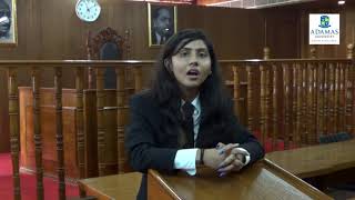 Adamas University LAW student Sushmita Sarkar [upl. by Eelrahc]