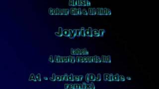 Uk Garage  Joyrider Colour girl  DJ Ride [upl. by Riatsala]