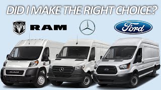 6 Reasons Why I bought the Ford Transit and NOT a Mercedes Sprinter or Ram Promaster [upl. by Blen]