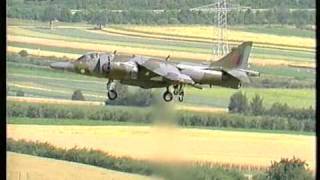 Harrier GR3 ZD669A 3Sqn RAF GüterslohZDF1987 [upl. by Anora]