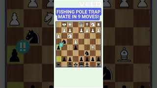 Chess in 1 Minute Fishing Pole Trap chess chesstraps [upl. by Redla]