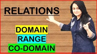 RELATIONSDOMAIN RANGE AND CODOMAIN RELATIONS AND FUNCTIONS CBSE ISC MATHS [upl. by Irehs]