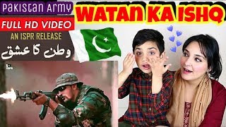 Pakistan Army Song  Watan Ka Ishq  Sahir Ali Bagga  ISPR Official Video Kids Reaction [upl. by Teraj]