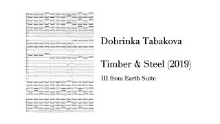 scorevideo Dobrinka Tabakova  Timber amp Steel 2019 [upl. by Yenar]