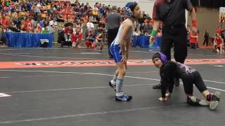 Ashlee Retzlaff vs Olivia Ciaroni 2016 WI State Wrestling Comp  Match 2 [upl. by Raffarty112]