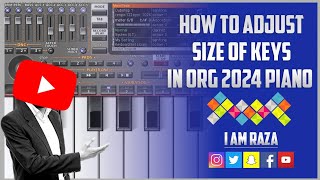 How to adjust size of keys in ORG Piano ORG2024 ORG24 [upl. by Dami100]