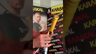 Changing a Karakal PU Super Grip on a Karakal Joel Makin Karakal Raw Pro 2 Squash Racket [upl. by Cedric]