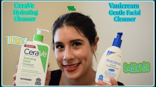 Vanicream Gentle Facial Cleanser Review  Demo Vanicream vs CeraVe vanicream cerave [upl. by Najib]