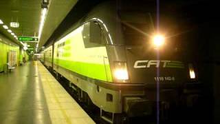 ÖBB  CAT City Airport Train pulled by Taurus 1116 1429 to Wien Mitte [upl. by Lraep]