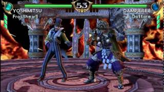 Soul Calibur Broken Destiny PSP  Yoshimitsu vs Dampierre [upl. by Atikam]