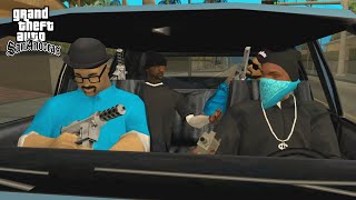 Varrios Los Aztecas vs Ballas DriveThru amp Drive By Missions in GTA San Andreas Alternative Gangs [upl. by Ecirehc]