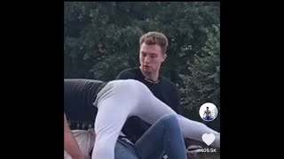 Hilarious Russian Bodybuilder In Public 4 Outside Shenanigans TikTok Username Shmeksss [upl. by Aicekan]