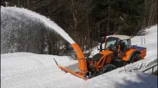 Tractor Mounted Snow Blower Westa 900 2600 [upl. by Lian]